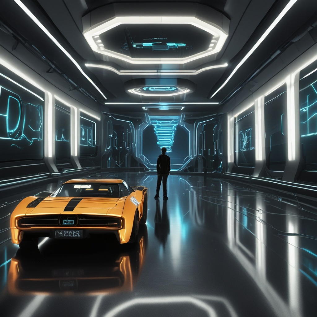 A scene from Tron Legacy